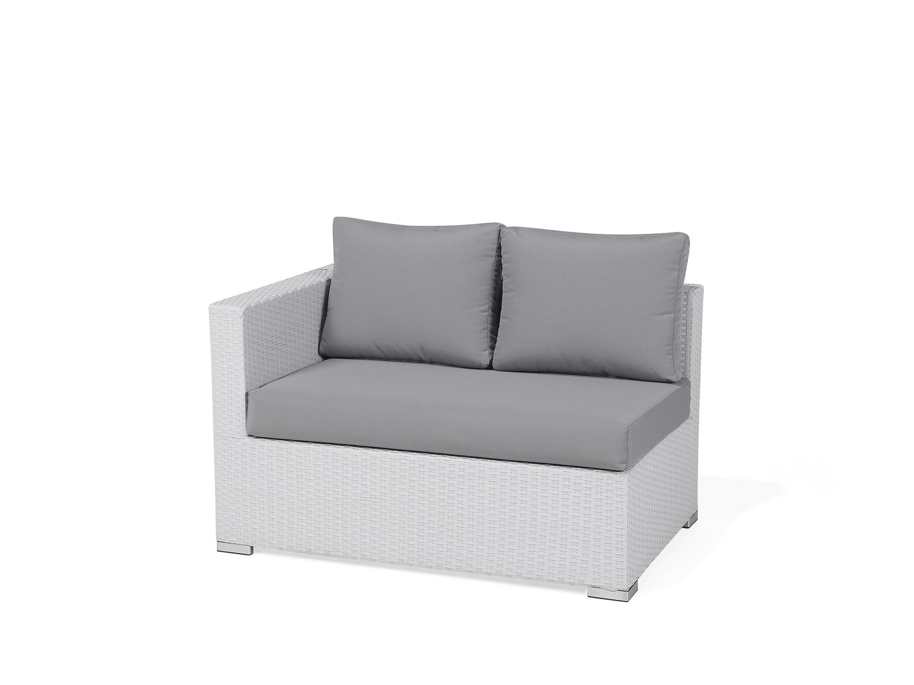 White Wicker Rattan Set 8 Seater