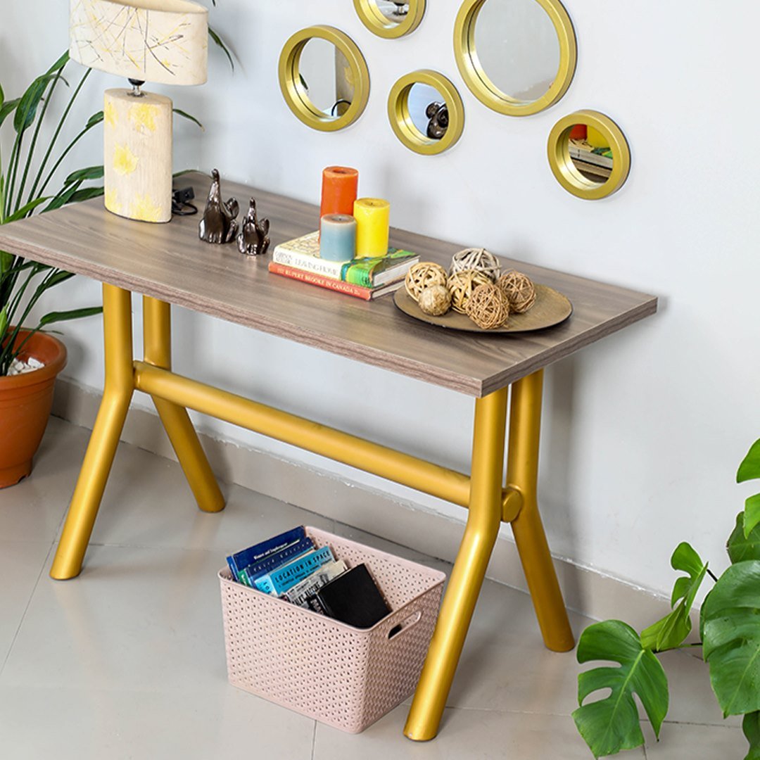 Wood & Metal Console-5ft Home Office Garden | HOG-HomeOfficeGarden | online marketplace