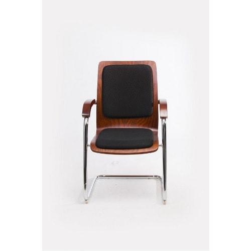 Wood With Leather Padded Visitor Chair Home Office Garden | HOG-Home Office Garden | HOG-Home Office Garden