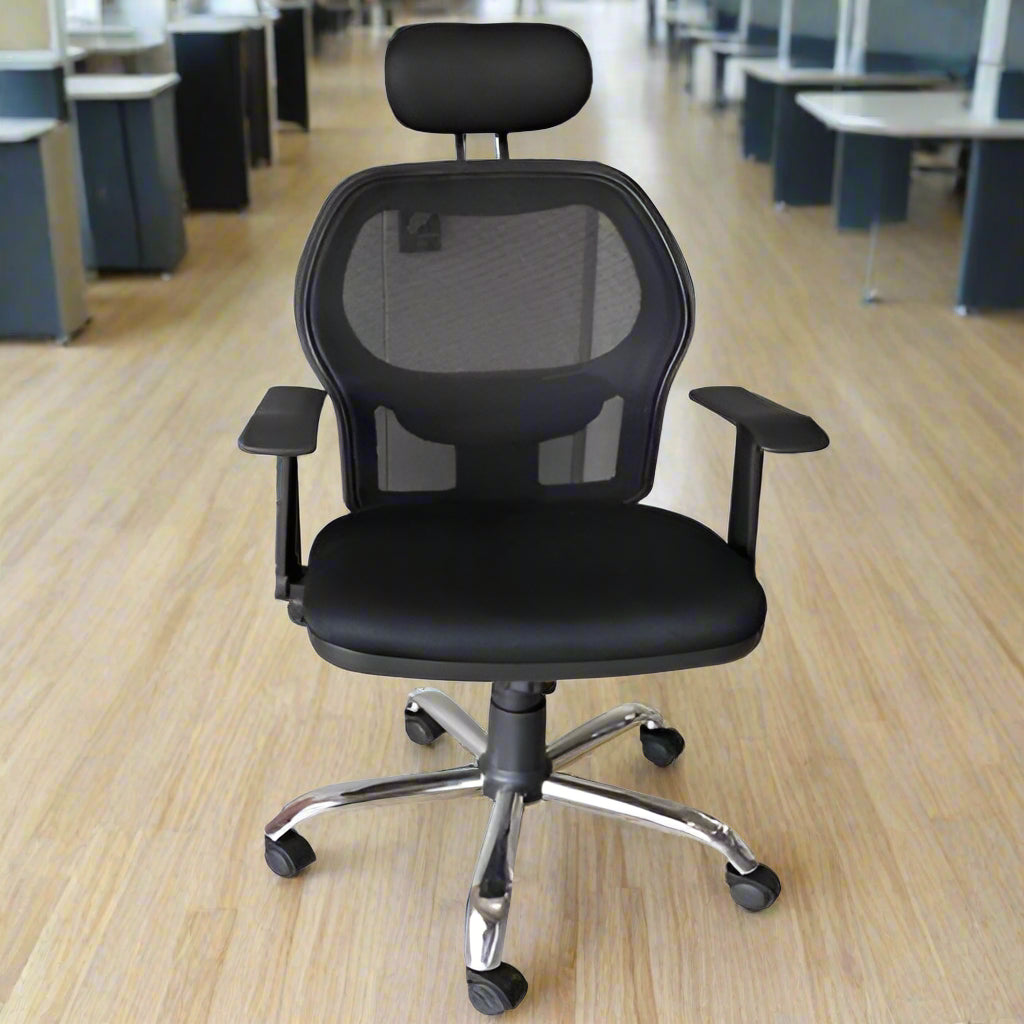 Wriggle Mesh Swivel Chair-H-R