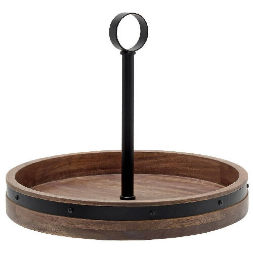 Mikasa Gingko Mikasa 2-tier Lazy Susan Wood Tray Home, Office, Garden online marketplace