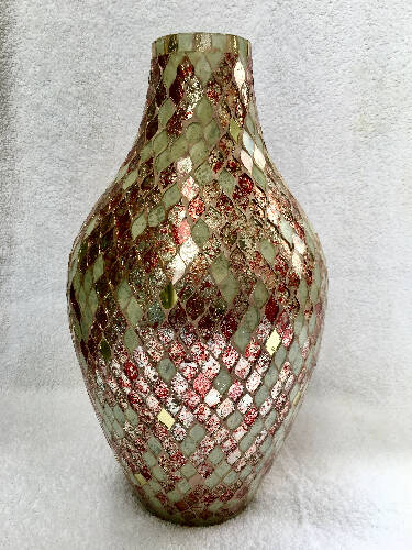 Modish Mosaic Glass Vase Home, Office, Garden online marketplace