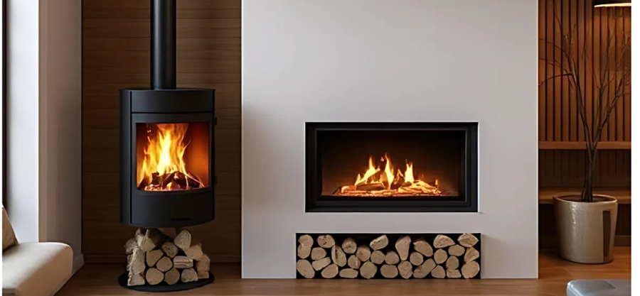 Installing a Modern Freestanding Wood Fireplace in Your Home