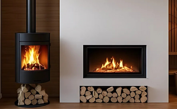 Installing a Modern Freestanding Wood Fireplace in Your Home