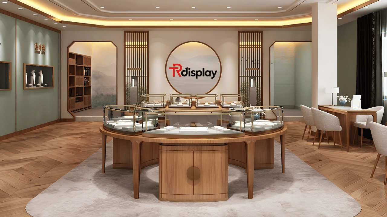 How to design the jewelry store with luxury displays?