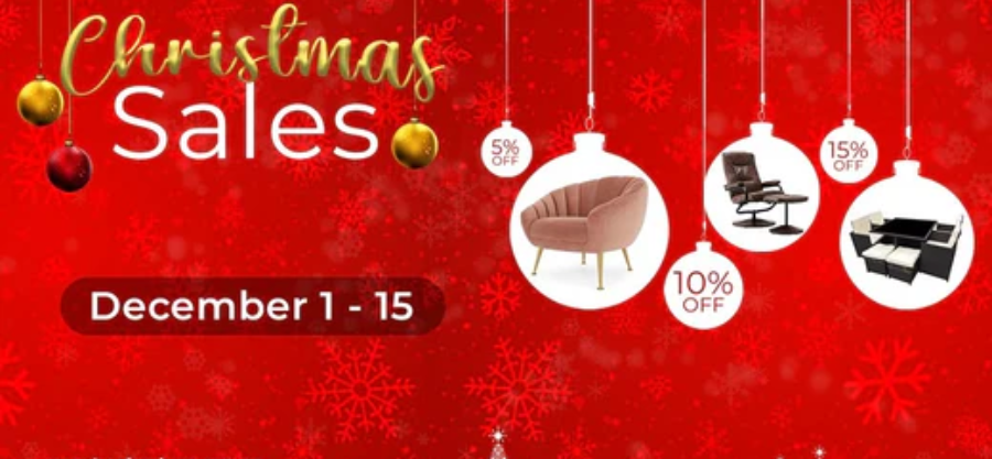 Deck the Halls this Christmas with Fabulous Furniture and Decor Accessories on Sale!
