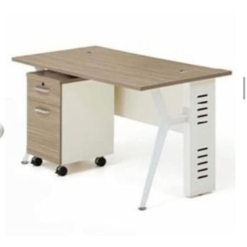 1.2 Metre Office Table and Brown Swivel Chair with 2 Visitor Chairs @HOG - Home Office Garden Online Marketplace