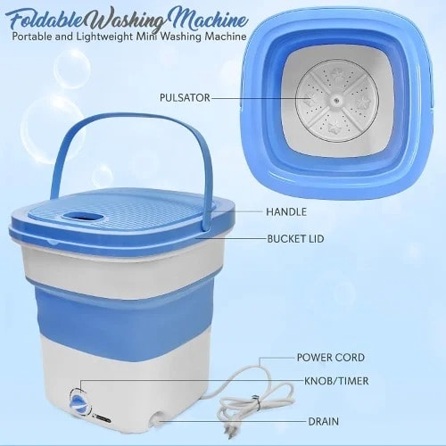 Mini Washing Machine Collapsible Bucket Home Office Garden | HOG-Home Office Garden | online marketplace