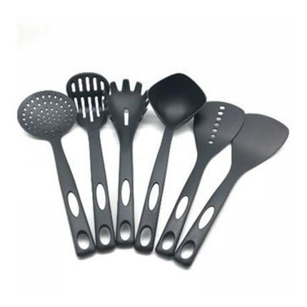 Non-stick Cooking Spoon - Set Of 6 Pieces - Black