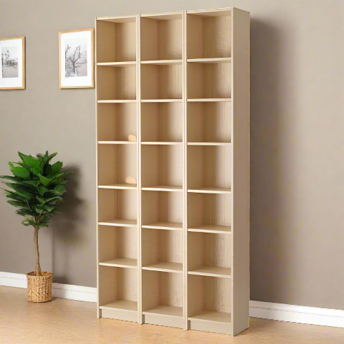21 Tier Wooden Bookcase Shelving Storage Rack @HOG.