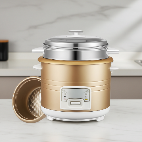 2L Rice Cooker Non-Stick Cookers and 5 free gifts including steamer - Gold @HOG - Home, Office, Garden, Online Marketplace

