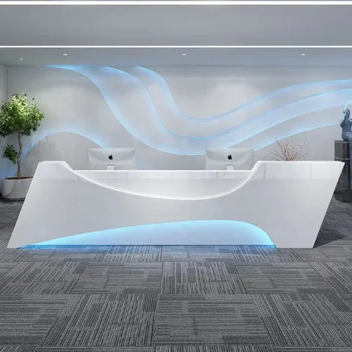 2 Person Classic Reception Desk 2.8 Meter. @HOG - Home Office Garden Online Marketplace