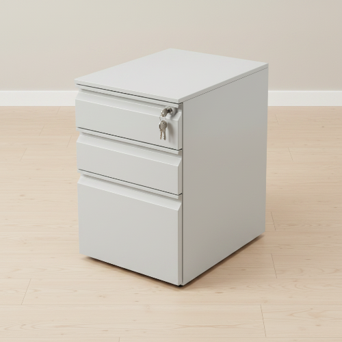 3-Drawer Mobile Office Filing Cabinet