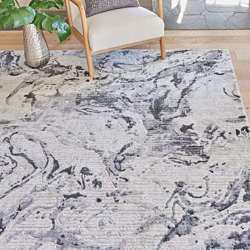 Gertmenian Tempo Elena Grey Area Rug - 5ft 3" X 7ft