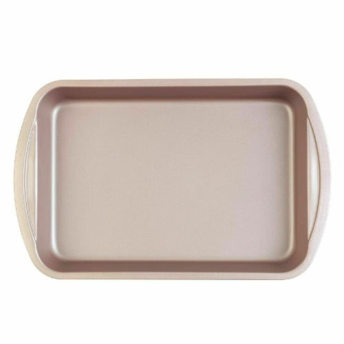 Salter Carbon Steel Matte Metallic Non-stick Rectangular Roasting Tray - 38 Cm
