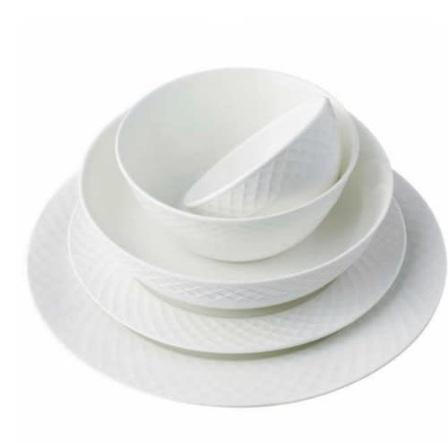 Mikasa Gingko Trellis Bone China Dinnerware Set - 40-Pieces