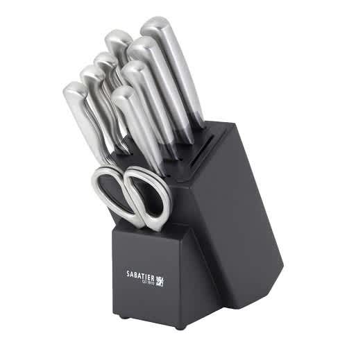 Sabatier Edgekeeper 10pc Stainless German Steel Knife Block Set