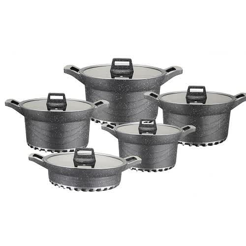 Linsan Die-cast Cookware Set - 10 Pcs