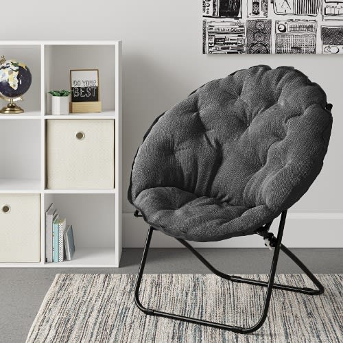 Round Foldable Padded Chair - 32" - Grey. Home Office Garden | HOG-HomeOfficeGarden | online marketplace