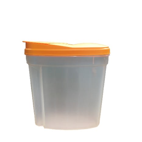 Airtight Plastic Storage Set - Orange Lids - Edgehome Airtight Plastic Storage Set- 3Pieces