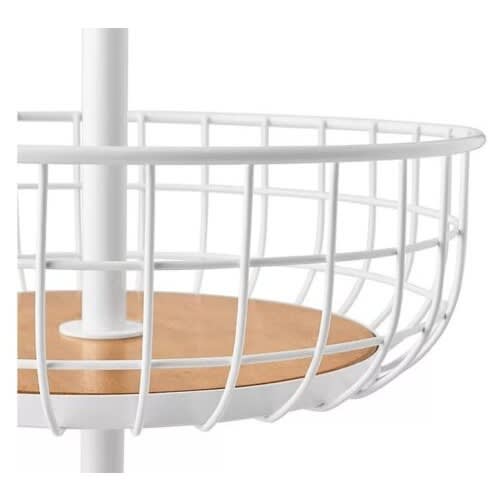 Member's Mark 2 Tier Wire Basket Stand - White