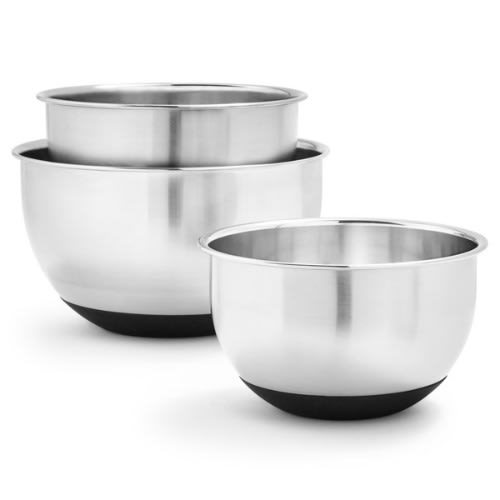 Tramontina Stainless Steel Mixing Bowls 3-pack With Silicone Base