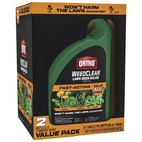 Weedclear Lawn Weed Killer With Comfort Wand - 5l X 2packs