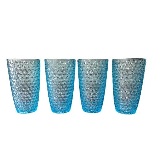 Shabby Chic 4 Piece Acrylic Indoor - Outdoor Tumbler - 19oz - 562ml