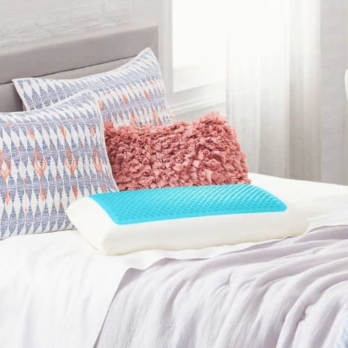 Comfort Revolution Originals Blue Bubble Gel + Memory Foam Cooling Bed Pillow - King Size. Home Office Garden | HOG-HomeOfficeGarden | online marketplace