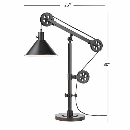 Industrial Pulley Table Lamp. Home Office Garden | HOG-HomeOfficeGarden | online marketplace