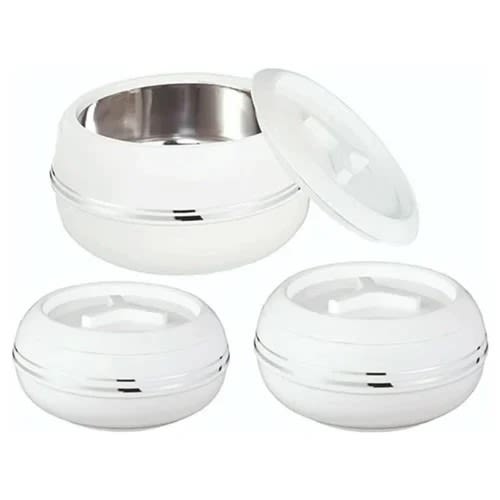 Jaypee Stainless Steel Palazio Thermal Insulated 3-pc Casserole Set