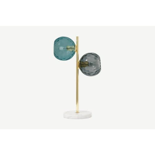 Ilaria Multicoloured Glass And Brass Table Lamp