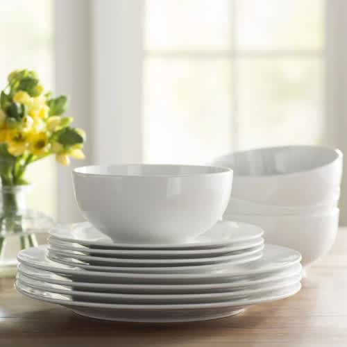 Simple Dining Porcelain Dinnerware Set - 30 Piece