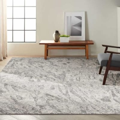 Calvin Klein Jackson Ivory Gray Area Rug - 5ft. 3in. X 7ft. 3in - 160cm X 220cm