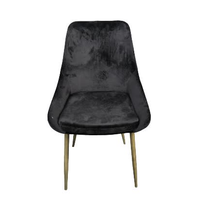Lex 4pc Dining Chair - Taupe Sustainable Velvet & Brass. Home Office Garden | HOG-HomeOfficeGarden | online marketplace