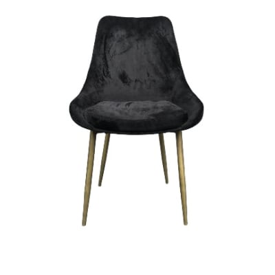 Lex Dining Chair - Taupe Sustainable Velvet & Brass - 1pc. Home Office Garden | HOG-HomeOfficeGarden | online marketplace