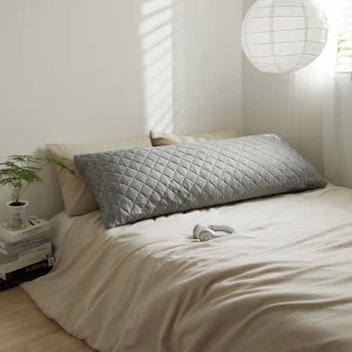 Quilted Cooling Body Pillow - 20" X 54" - Grey. Home Office Garden | HOG-HomeOfficeGarden | online marketplace