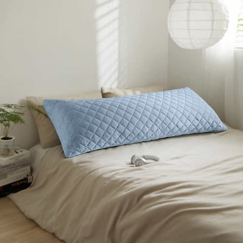 Quilted Cooling Body Pillow - 20 X 54in - Blue. Home Office Garden | HOG-HomeOfficeGarden | online marketplace