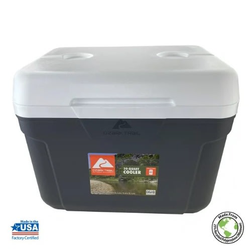 Ozark Trail Hard Side Cooler - 42-can Capacity - 30 Qt - Gray. Home Office Garden | HOG-HomeOfficeGarden | online marketplace