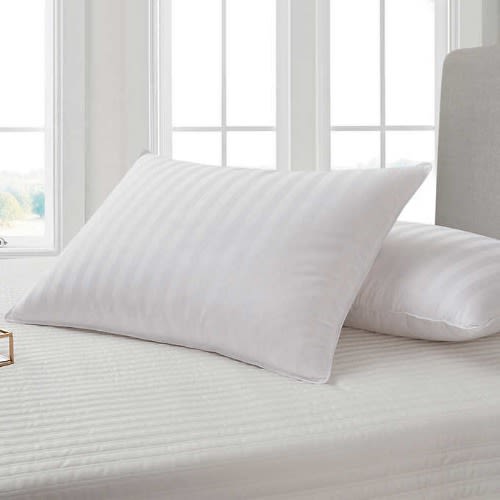 Hotel Grand White Down Cotton Damask Jumbo Pillow. Home Office Garden | HOG-HomeOfficeGarden | online marketplace