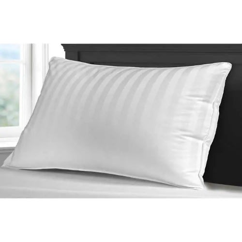 Hotel Grand White Down Cotton Damask Jumbo Pillow. Home Office Garden | HOG-HomeOfficeGarden | online marketplace