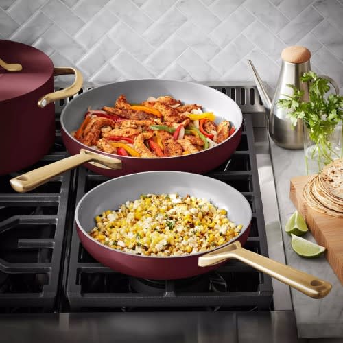 Member's Mark 11-piece Modern Ceramic Cookware Set - Burgundy. Home Office Garden | HOG-HomeOfficeGarden | online marketplace