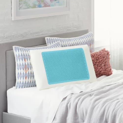 Comfort Revolution Originals Blue Bubble Gel + Memory Foam Cooling Bed Pillow - King Size. Home Office Garden | HOG-HomeOfficeGarden | online marketplace