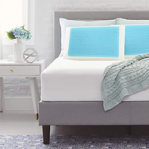 Comfort Revolution Originals Blue Bubble Gel + Memory Foam Cooling Bed Pillow - Queen Size. Home Office Garden | HOG-HomeOfficeGarden | online marketplace