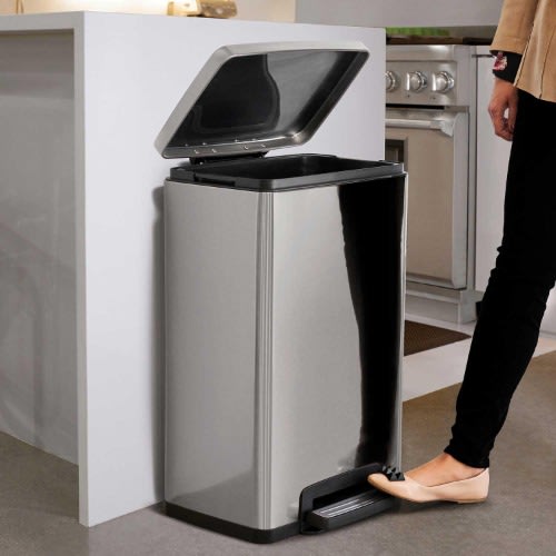 Tramontina Step Trash Can - Stainless Steel - 49.2ltr. Home Office Garden | HOG-HomeOfficeGarden | online marketplace