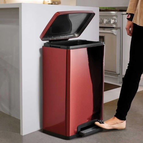 Tramontina Step Trash Can - Red - 49.2ltr. Home Office Garden | HOG-HomeOfficeGarden | online marketplace