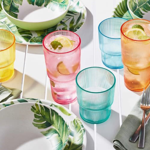 Member's Mark Shatterproof 12-piece Drinkware Set Ribbed. Home Office Garden | HOG-HomeOfficeGarden | online marketplace