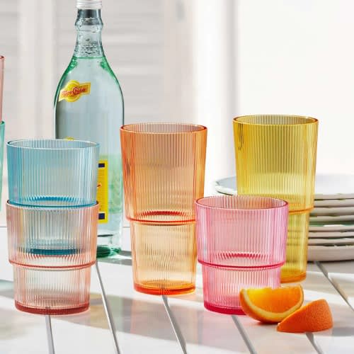 Member's Mark Shatterproof 12-piece Drinkware Set Ribbed. Home Office Garden | HOG-HomeOfficeGarden | online marketplace