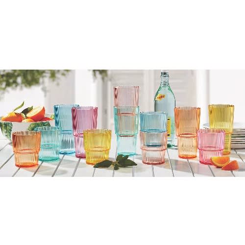 Member's Mark Shatterproof 12-piece Drinkware Set Ribbed. Home Office Garden | HOG-HomeOfficeGarden | online marketplace