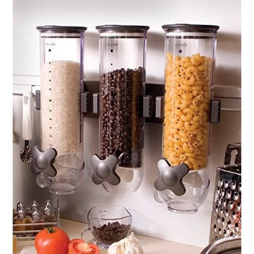 Zevro Indispensable Smartspace Wall Mount Triple Dry-Food Dispenser 3 in 1. Home Office Garden | HOG-HomeOfficeGarden | online marketplace